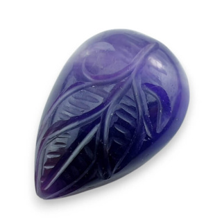 Ametyst kaboszon carving 28x19 mm nr 42