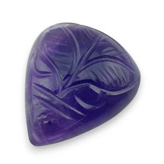 Ametyst kaboszon carving 28x24 mm nr 26
