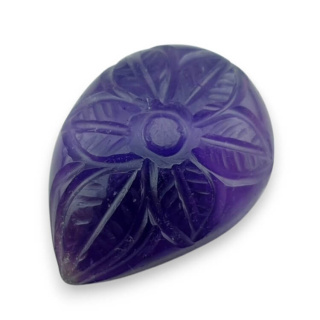 Ametyst kaboszon carving 29x21 mm nr 16
