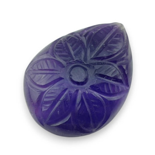 Ametyst kaboszon carving 29x21 mm nr 16