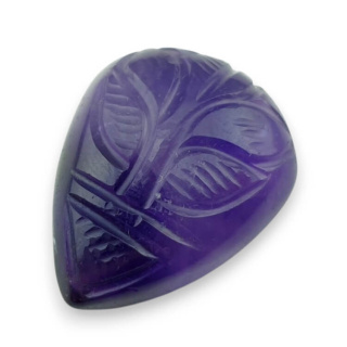 Ametyst kaboszon carving 29x23 mm nr 27