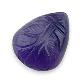Ametyst kaboszon carving 29x23 mm nr 27