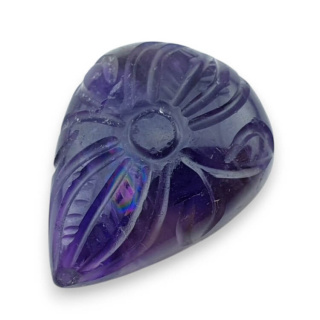 Ametyst kaboszon carving 29x23 mm nr 44