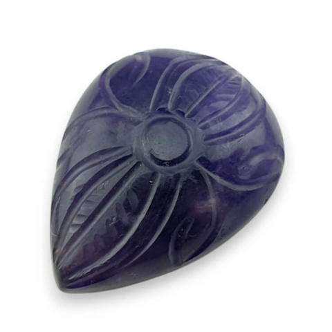 Amethyst carved cabochon 30x22 mm no 20 Amethyst carved cabochon 30x22 mm no 20