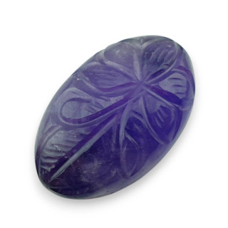 Ametyst kaboszon carving 31x19 mm nr 11