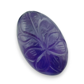 Ametyst kaboszon carving 31x19 mm nr 11