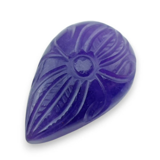 Ametyst kaboszon carving 31x20 mm nr 36