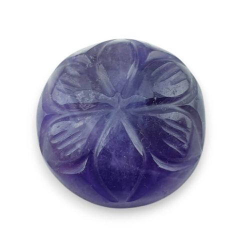 Amethyst cabochon carving fi 20 mm no 47 Amethyst cabochon carving fi 20 mm no 47