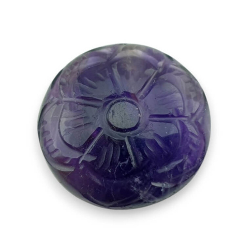 Ametyst kaboszon carving fi 27 mm nr 18 Ametyst kaboszon carving fi 27 mm nr 18