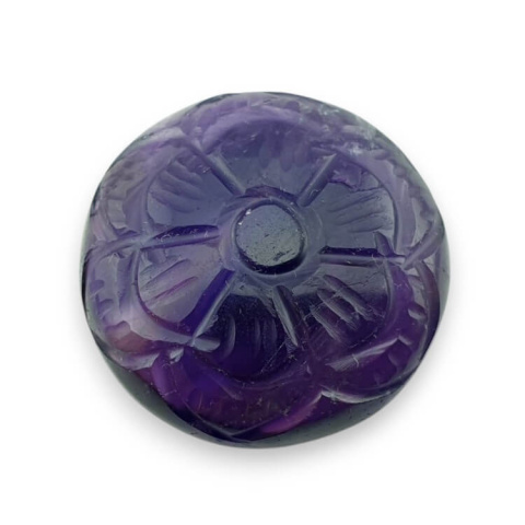 Ametyst kaboszon carving fi 27 mm nr 18 Ametyst kaboszon carving fi 27 mm nr 18