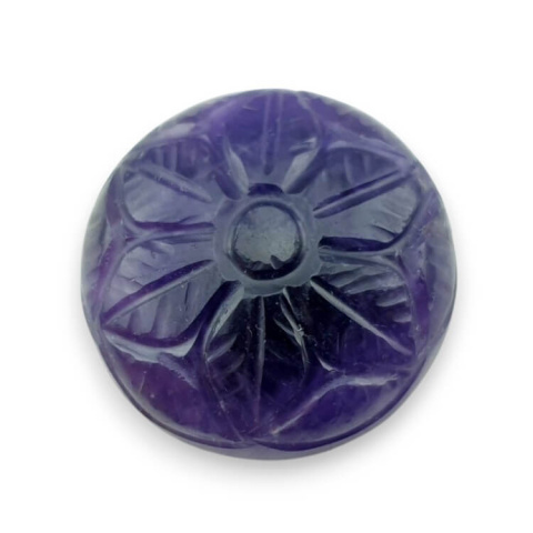 Amethyst cabochon carving fi 27 mm no 32 Amethyst cabochon carving fi 27 mm no 32