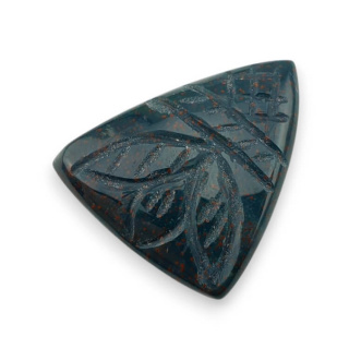 Heliotrope cabochon carving 27x23 mm no. 9