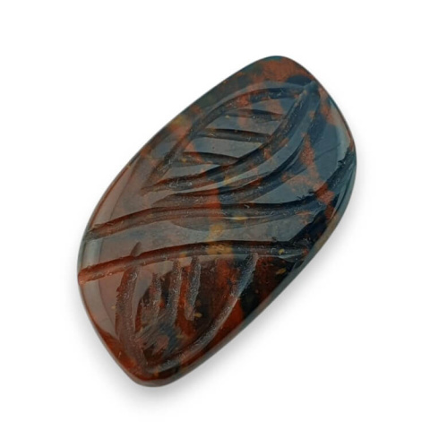 Heliotrop kaboszon carving 29x17 mm nr 25 Heliotrop kaboszon carving 29x17 mm nr 25