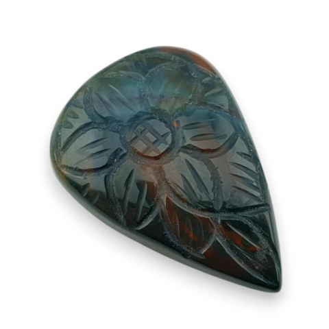 Bloodstone carving cabochon 37x26 mm no. 5 Bloodstone carving cabochon 37x26 mm no. 5
