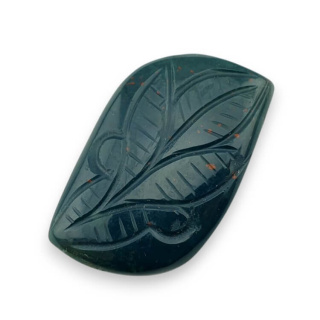 Bloodstone carving cabochon 39x22 mm no. 16