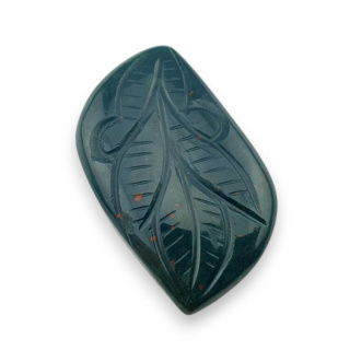Bloodstone carving cabochon 39x22 mm no. 16