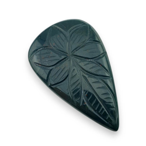 Bloodstone carved cabochon 40x24 mm no 11 Bloodstone carved cabochon 40x24 mm no 11