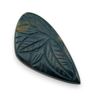 Bloodstone carving cabochon 42x22 mm no. 12