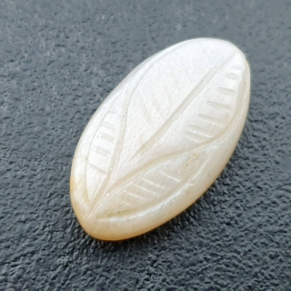 Moonstone white cabochon carving 26x15 mm no. 246