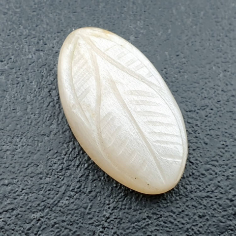 Moonstone white cabochon carving 26x15 mm no. 246 Moonstone white cabochon carving 26x15 mm no. 246