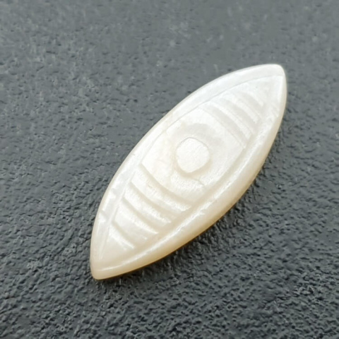 Moonstone white cabochon carving 30x12 mm no. 241 Moonstone white cabochon carving 30x12 mm no. 241