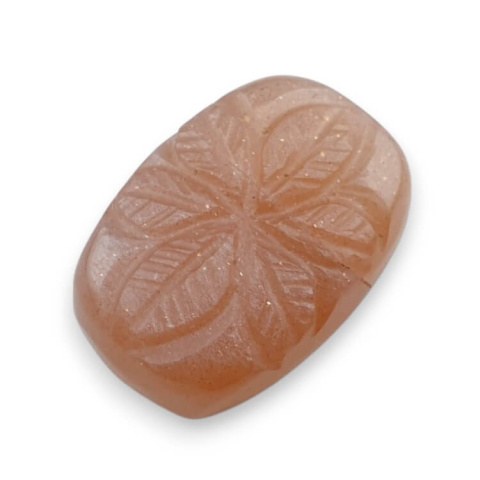 Moonstone peach cabochon carving 22x15 mm no 15 Moonstone peach cabochon carving 22x15 mm no 15