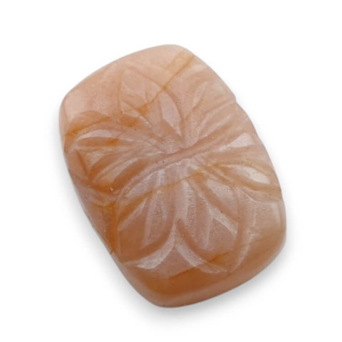 Peach moonstone carved cabochon 22x16 mm no 27 Peach moonstone carved cabochon 22x16 mm no 27