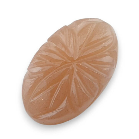 Peach moonstone carved cabochon 23x14 mm no 26 Peach moonstone carved cabochon 23x14 mm no 26