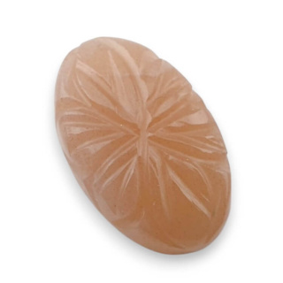 Moonstone peach cabochon carving 23x14 mm no 26