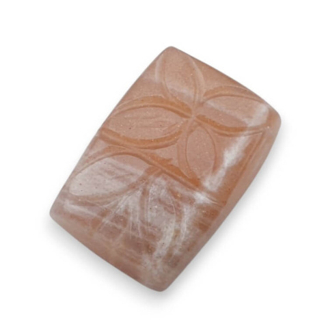Moonstone peach cabochon carving 23x16 mm no 21 Moonstone peach cabochon carving 23x16 mm no 21