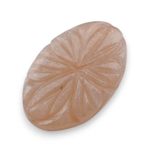 Moonstone peach cabochon carving 26x17 mm no 22 Moonstone peach cabochon carving 26x17 mm no 22