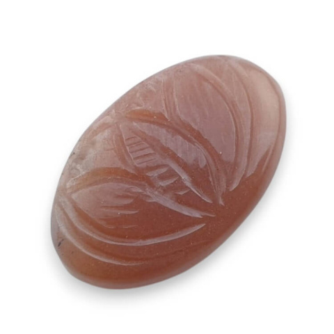 Moonstone peach cabochon carving 27x17 mm no 30 Moonstone peach cabochon carving 27x17 mm no 30