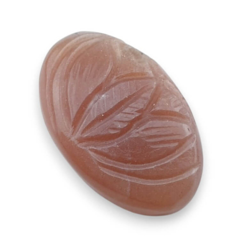 Moonstone peach cabochon carving 27x17 mm no 30 Moonstone peach cabochon carving 27x17 mm no 30