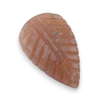 Moonstone peach cabochon carving 28x18 mm no 4