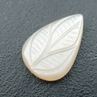 Moonstone white cabochon carving 26x17 mm no 201