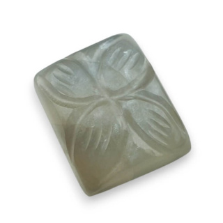 Moonstone grey cabochon carving 16x13 mm no 170