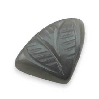 Moonstone grey cabochon carving 16x13 mm no 190