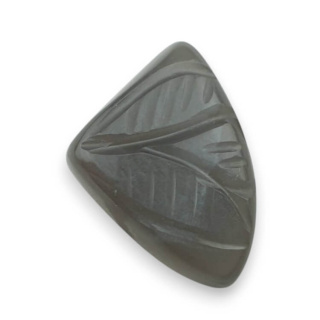 Moonstone grey cabochon carving 16x13 mm no 190