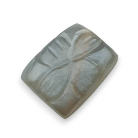 Grey moonstone carved cabochon 17x13 mm no 169 Grey moonstone carved cabochon 17x13 mm no 169