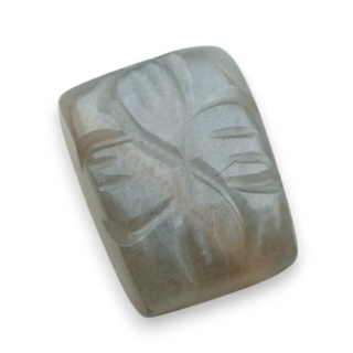 Moonstone grey cabochon carving 17x13 mm no 169