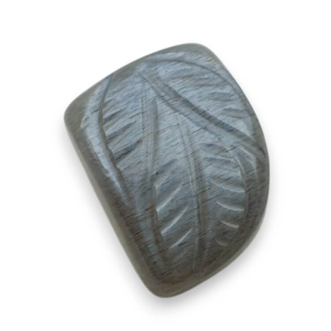Moonstone grey cabochon carving 17x13 mm no 175 Moonstone grey cabochon carving 17x13 mm no 175