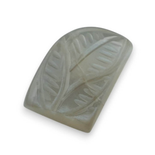 Moonstone grey cabochon carving 19x13 mm no. 159