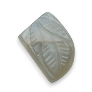 Moonstone grey cabochon carving 19x13 mm no. 159