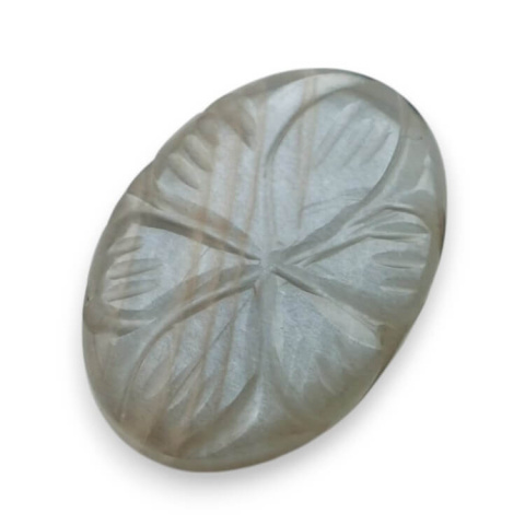 Moonstone grey cabochon carving 20x14 mm no 179 Moonstone grey cabochon carving 20x14 mm no 179