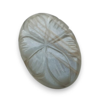 Moonstone grey cabochon carving 20x14 mm no 179