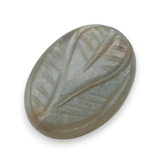 Moonstone grey cabochon carving 20x15 mm no. 184