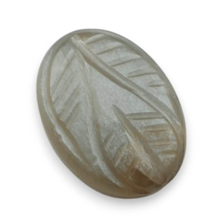 Moonstone grey cabochon carving 20x15 mm no. 184