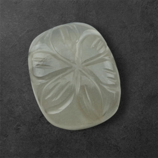 Moonstone grey cabochon carving 20x16 mm no 124
