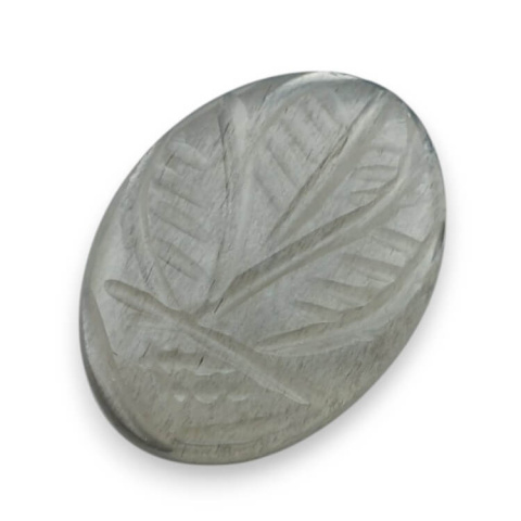 Kamień księżycowy szary kaboszon carving 21x15 mm nr 189 Kamień księżycowy szary kaboszon carving 21x15 mm nr 189
