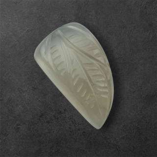 Moonstone grey cabochon carving 22x13 mm no 131